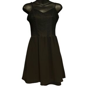 Candie’s Black Sheath Zig-Zag Dress Junior’s 5